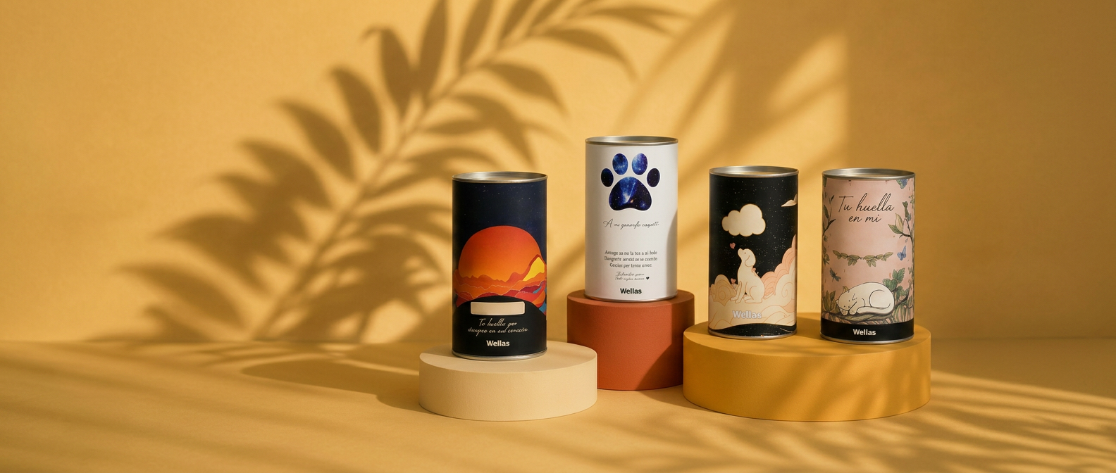 Urnas de Wellas — diseños únicos para recordar a tu mascota